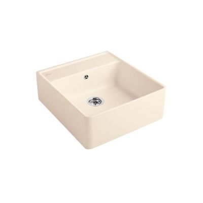 Evier timbre office VILLEROY ET BOCH Tradition Ivory CeramicPlus avec vidage manuel