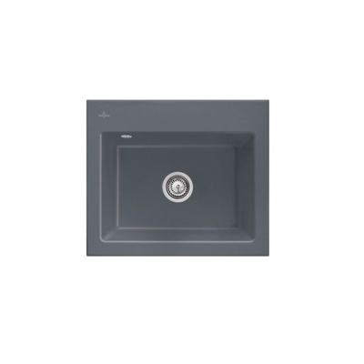 Evier VILLEROY ET BOCH Subway 60 60 x 51cm sans egouttoir CeramicPlus