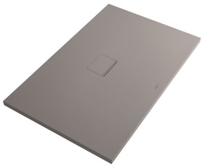 VILLEROY & BOCH Receveur antid&eacute;rapant 160 x 80 Squaro Infinity quaryl rectangle gris