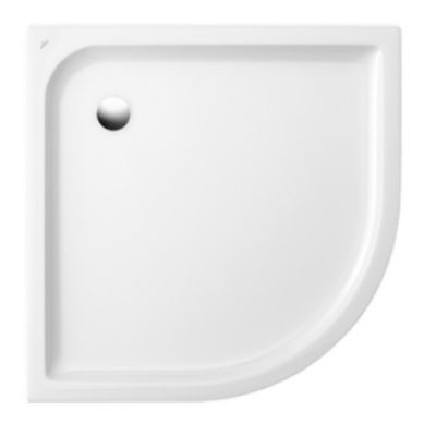 Receveur de douche d'angle à  poser 90 x 90 cm  céramique  blanc  Villeroy & Boch Collection Design