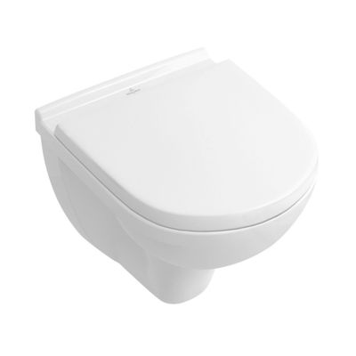 VILLEROY ET BOCH WC suspendu compact sans bride O.novo avec abattant