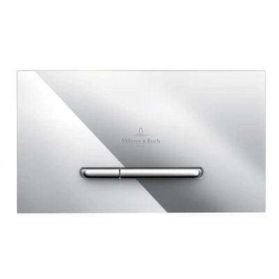 Plaque de déclenchement WC VILLEROY ET BOCH ViConnect Chromé Plastique Design moderne