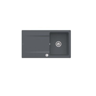 Evier 1 bac VILLEROY ET BOCH Siluet 50 CeramicPlus Avec vidage manuel