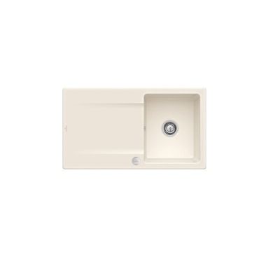 Evier 1 bac VILLEROY ET BOCH Siluet 50 Crème CeramicPlus avec vidage manuel - vue 2