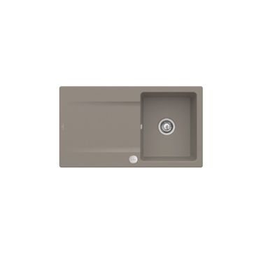 Evier 1 bac VILLEROY ET BOCH Siluet 50 Timber CeramicPlus Avec vidage automatique