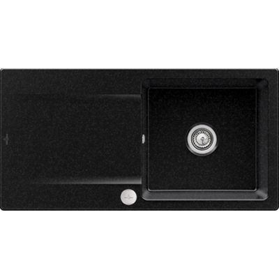 Evier VILLEROY ET BOCH Siluet 60 Chromite CeramicPlus avec vidage automatique