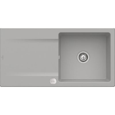 Evier VILLEROY ET BOCH Siluet 60 Fossile CeramicPlus avec vidage automatique