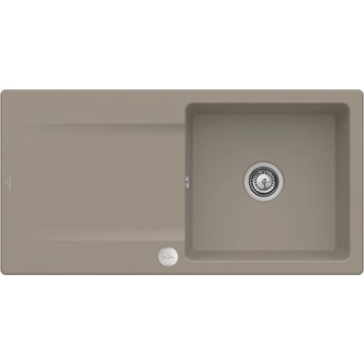 Evier VILLEROY ET BOCH Siluet 60 Timber CeramicPlus avec vidage automatique