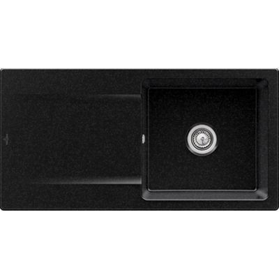 Evier VILLEROY ET BOCH Siluet 60 Chromite CeramicPlus avec vidage manuel
