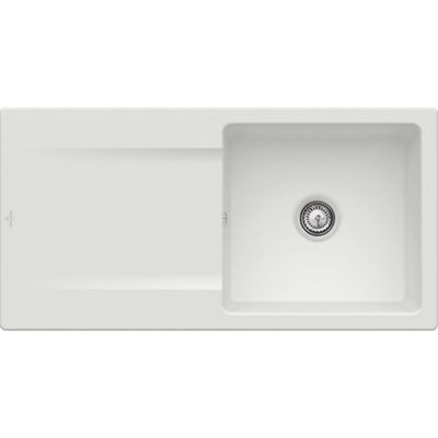 Evier VILLEROY ET BOCH Siluet 60 Steam CeramicPlus avec vidage manuel