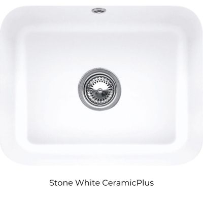 Evier 1 bac VILLEROY ET BOCH Cisterna 60C Stone CeramicPlus avec vidage manuel