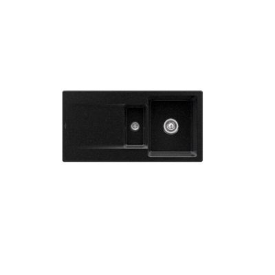 Evier 1 bac 12 VILLEROY ET BOCH Siluet 60 R Chromite CeramicPlus avec vidage manuel