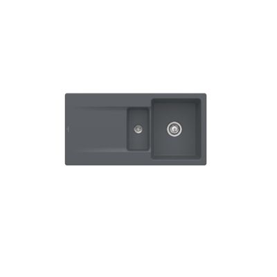 Evier 1 bac 12 VILLEROY ET BOCH Siluet 60 R CeramicPlus avec vidage automatique - vue 2