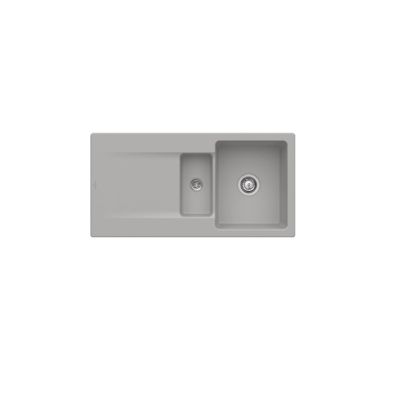 Evier 1 bac 12 VILLEROY ET BOCH Siluet 60 R Fossile CeramicPlus avec vidage automatique