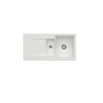 Evier 1 bac 12 VILLEROY ET BOCH Siluet 60 R Steam CeramicPlus avec vidage automatique