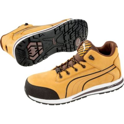 Chaussure de sécurité montante 100% non métaliique Puma Dash Wheat Mid S3 SRC Jaune /
