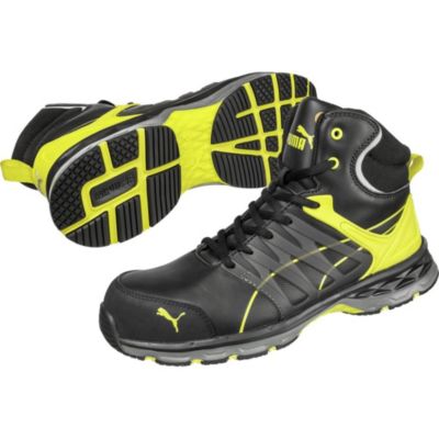 Puma Baskets de sécurité hautes Velocity 2.0 Yellow Mid S3 esd hro src / Jaune - vue 4