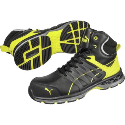 Puma Baskets de sécurité hautes Velocity 2.0 Yellow Mid S3 esd hro src / Jaune