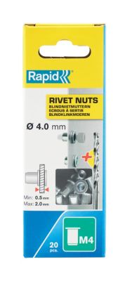 RAPID Ecrous à sertir M4 20 pcs - vue 2