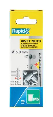 RAPID Ecrous à sertir M5 20 pcs - vue 2