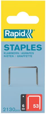 Agrafes Rapid n°53 6 mm 2130 pièces