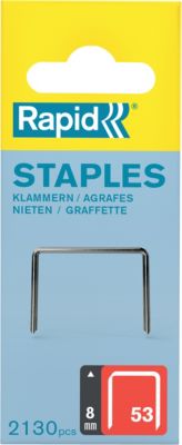 Agrafes Rapid n°53 8 mm 2130 pièces