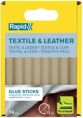 Bâtons de colle pour textiles & cuir Ø12mm x 94mm lot de 14 - vue 1