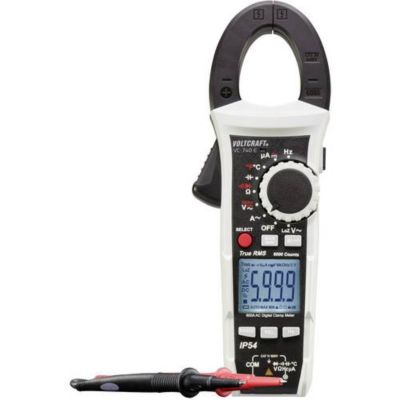 VOLTCRAFT VC740 K Pince ampèremétrique et multimètre étalonné ISO 6000 points IP54 CAT IV 600 V - vue 2