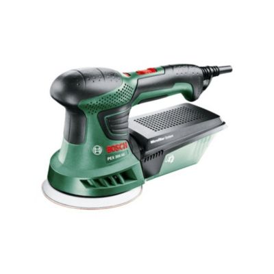 Ponceuse excentrique sans fil BOSCH - PEX 300 AE - 270W - 25 abrasifs + 1 plateau souple
