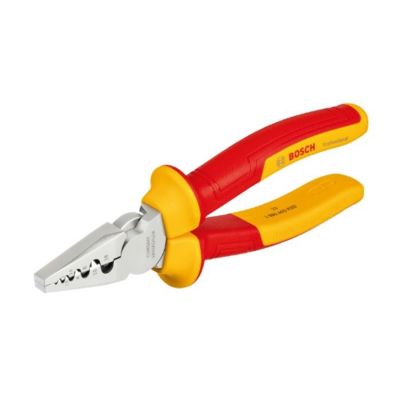 Pince a sertir - BOSCH - 180 mm - VDE - Plage de sertissage 0,25 a 16 mm - Certifiée jusqu'a 1 000 V