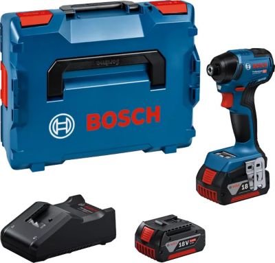 Bosch Professional Visseuse à chocs gdr 18V 220 c bosch avec 2 Batteries 18V 5.0 ah chargeur Boxx 06019L6001 - vue 3