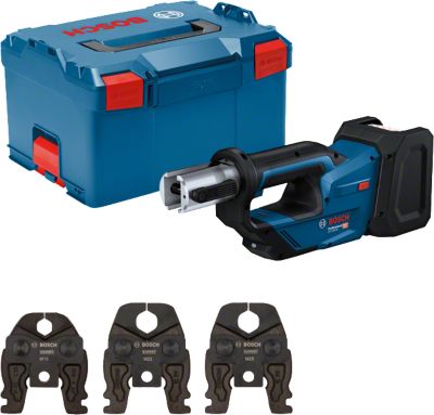 Bosch Professional 18v System Sertisseuse Sans Fil Gpt 18v 19 Puissance 19 Kn Tête Rotative À 360° Avec Mâchoires De Presse C - vue 2