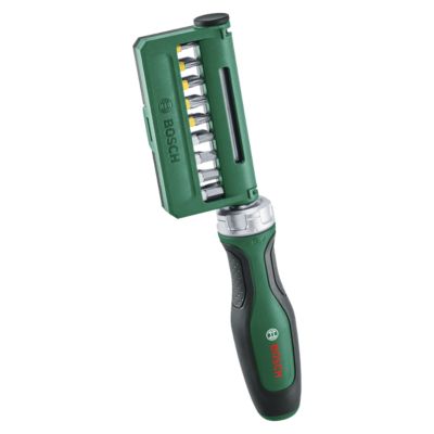 Bosch Set de tournevis à cliquet avec 18 embouts - 1600A02Z9A Gris - vue 2