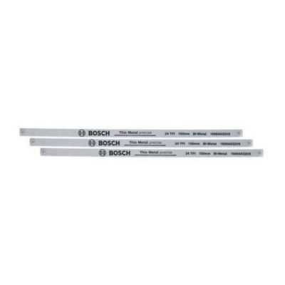 Lot de 3 lames de scie à métaux 150 mm bi métal 24 dpp 1600A032UL BOSCH - vue 2