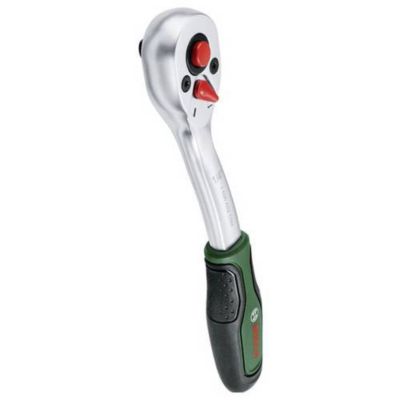 Bosch Clé a cliquet 1/4 (couple élevé jusq. 93 Nm méca. a 72 dents bouton de verr inverseur intuitif manche courbé)
