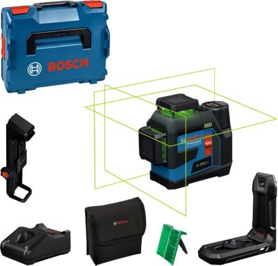 Laser à ligne BOSCH PROFESSIONAL GLL 12V 100 33 CG 3 lignes 360° Alimentation Dual Power IP65 - vue 3