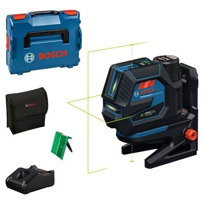 Laser combiné Bosch GCL 12V-50-22 CG avec support RM 20, batterie 12 V et L-Boxx