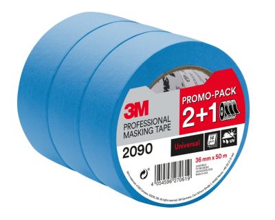 Ruban de masquage longue durée Surfaces Lot 2 + 1 gratuit 50m x 36mm 3M - vue 2