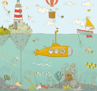 Papier peint panoramique Komar Sealife L.3 m x l.280 cm