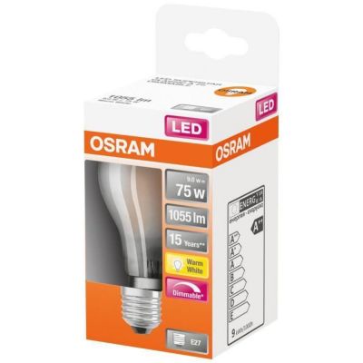 OSRAM LED std verre dépoli variable E27 1055lm chaud - vue 2