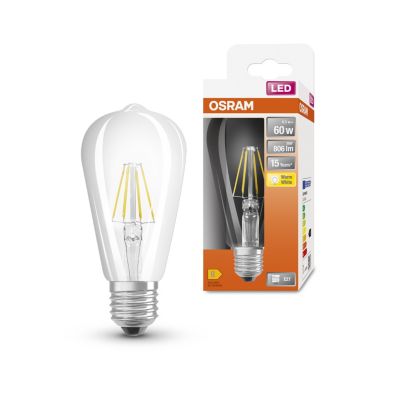 OSRAM Ampoule LED Edison filament =60 E27 chaud - vue 2