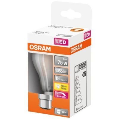 OSRAM LED std verre dépoli variable b22 1055lm chaud - vue 3