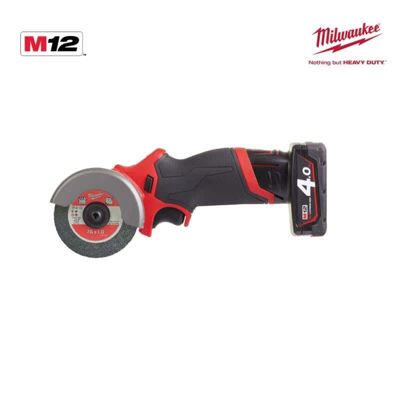 Meuleuse Ø76mm MILWAUKEE M12 FCOT 1 x 2 0 Ah + 1 x 4 0 Ah 4933464619
