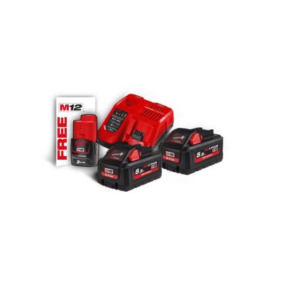 Pack de Batteries NRJ 18V 5.5Ah avec Chargeur M18 HNRG552 Milwaukee - vue 2