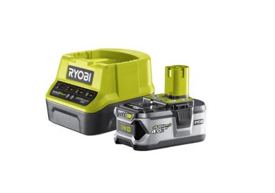 1 batterie lithium-Ion Ryobi 18V - 4Ah + 1 chargeur de batterie Ryobi 2Ah