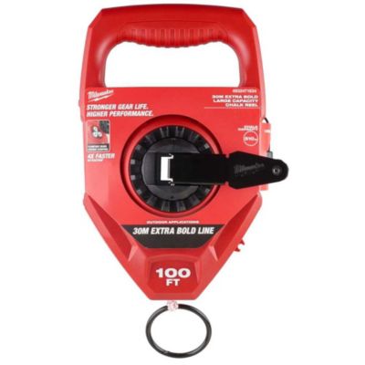 Milwaukee Cordeau traceur 30 m 2 mm rembobinage 4:1