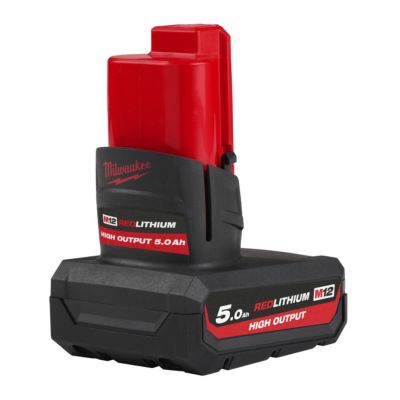 Batterie MILWAUKEE M12 HB5 HIGH OUTPUT 5 Ah Li ion Fonctionnement plus froid - vue 2