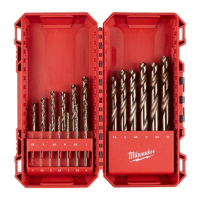 Cassette de forets à métaux HSS G cobalt MILWAUKEE 19 pièces Ø 1 10 mm Cobalt 5% Angle 135° DIN 338 - vue 2