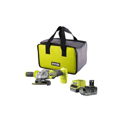 Meuleuse d'angle Brushless 18V RYOBI 125mm Batterie 4 0Ah Chargeur RAG18BL 1C40S