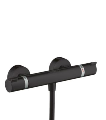 Mitigeur de douche thermostatique noir Hansgrohe Ecostat E